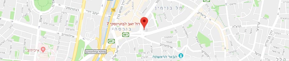 Real estate attorney in israel- map